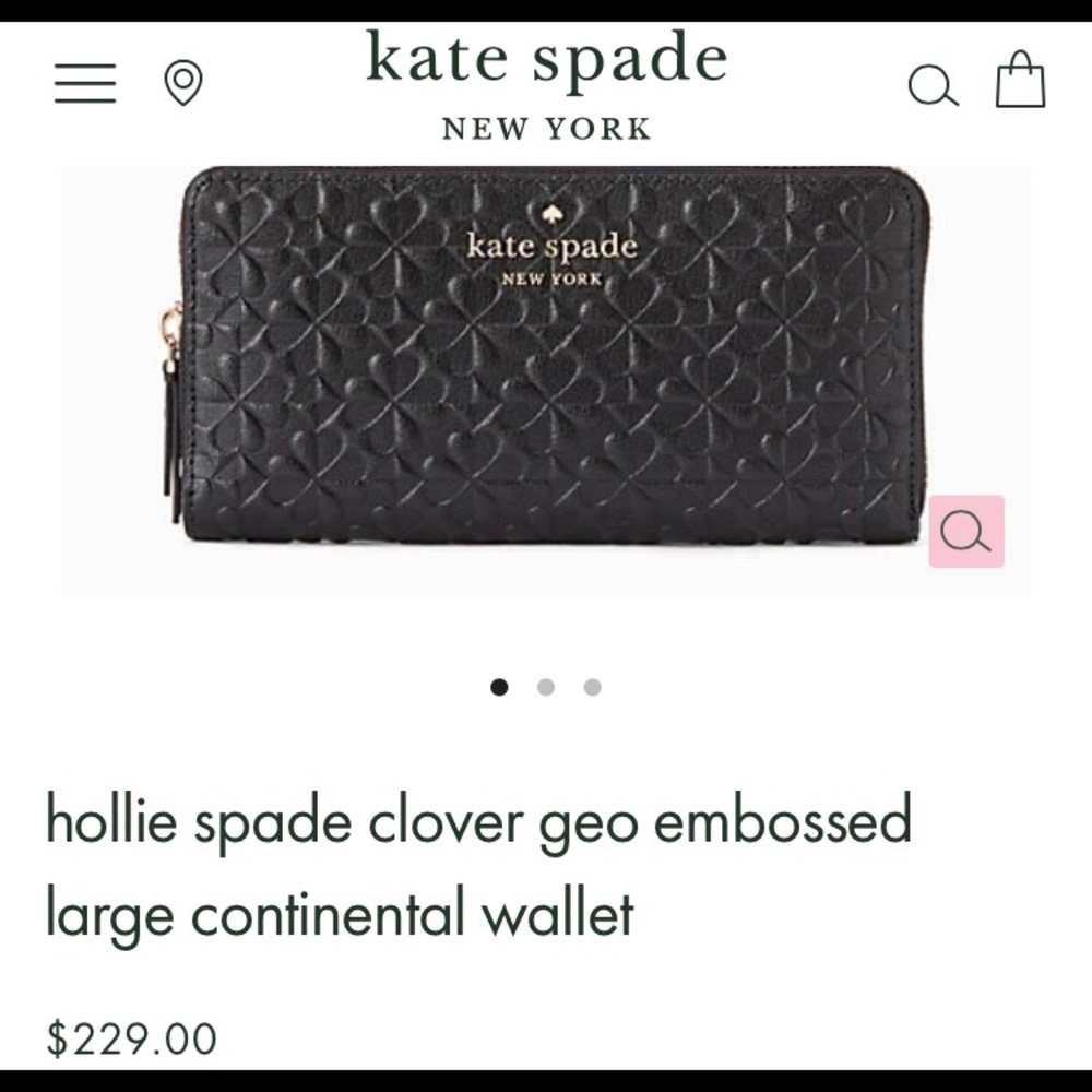 Kate Spade ♠️ continental leather wallet NWT